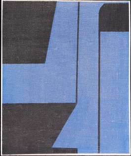 Aspecto azul, 55x46cm, Acrílico, 2017